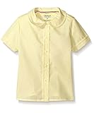French Toast Girls' Short Sleeve Peter Pan Poplin Blouse - SE9383