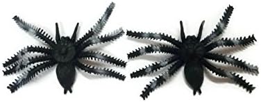 Kids Toy Spider Black and Party Halloween Decoration, 2 Set