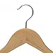 JS HOME Solid Wooden Suit Hangers Natural Finish with Anti-rust Pant Clips, 10 Pack