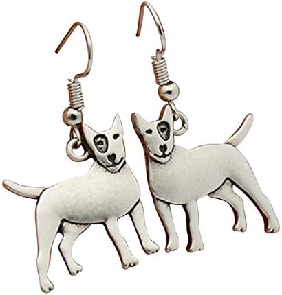 Bull Terrier Dog Drop Earrings