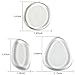 EVERMARKET Silicone Makeup Sponge, EVERMARKET Clear Applicator & Blender for all Liquid Foundation or Cream (3 pcs)