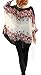 iNewbetter Womens Floral Batwing Sleeve Chiffon Beach Loose Blouse Tunic Tops Black/Cream with Flower Pattern One Size