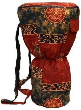 Red Celestial Djembe Bag, L: 20" x 12"