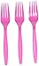 Big Party Pack Plastic Forks | Bright Pink | 100 ct. | Party Supply