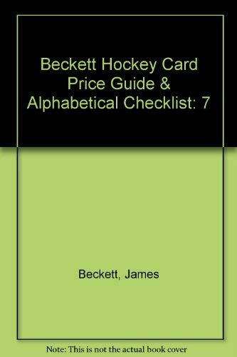 Beckett Hockey Card Price Guide & Alphabetical Checklist by 