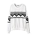 Towallmark Fashion Europe Womens Ethnic Print Blouse Hoodie Sweat Sweatshirt (M)