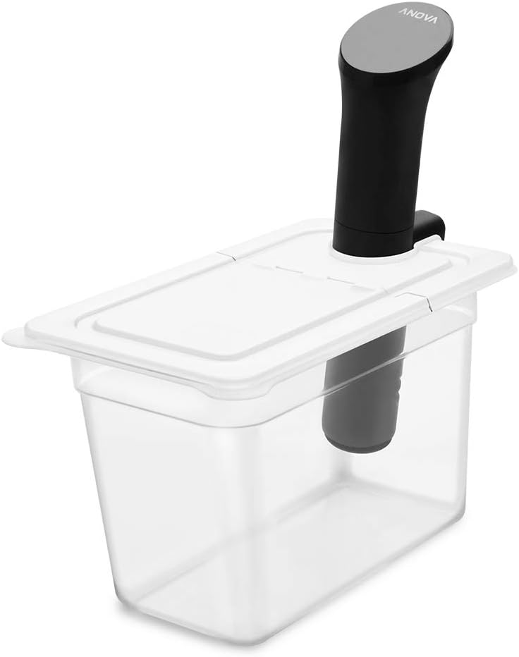 EVERIE Sous Vide Container 12 Quart EVC12 with Collapsible Hinged Lid