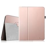 Fintie iPad 1 Folio Case - Slim Fit Vegan Leather Stand Cover with Stylus Holder for Apple iPad 1 1st Generation - Rose Gold