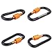 TITECOUGO Aluminum Alloy D-Ring High Strength Carabiner Key Chain Clip Hook for Camping Hiking Outdoor (Not for Climbing)