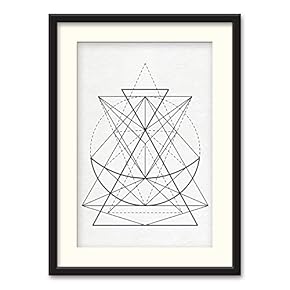 NWT Black Paper Framed Canvas Wall Art for...