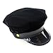 Funny Party Hats Chauffeur Hat - Limo Driver and Police Costume - Black