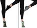 FitLeaf Toeless Yoga Socks for Women – Non Slip Grip Half Toe Socks for Pilates, Ballet, Barre – 2 Pairs