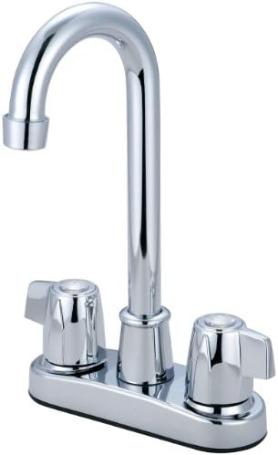 Olympia Faucets B-8181 Two Handle Bar Faucet, Chrome Finish