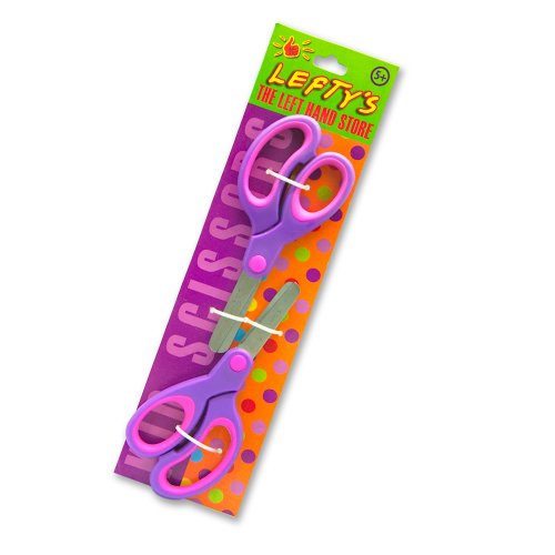 Lefty's Left Handed Child Size Blunt Tip Scissors (Purple with pink)