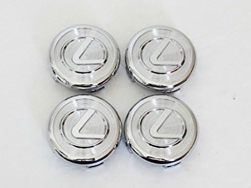 Gosweet Set of 4 Replacement Chrome 2.5 inch Fit For Lexus wheel center caps hub cap ES300 IS300 GS430 RX330 GS300 350 HS250h 450 Center Hub Caps #42603AH010