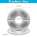 Kwyder Cat Fountain Filters-8 Pack, Pet Water Fountain Replacement Filters, Pet Fountain Filters Suitable for 1.6 L Flower Fountains and Most Same Size Cat Fountains, Coconut Activated Carbon Filters