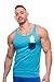 JJ Malibu Men's Short Sleeve Pocket Tank Top