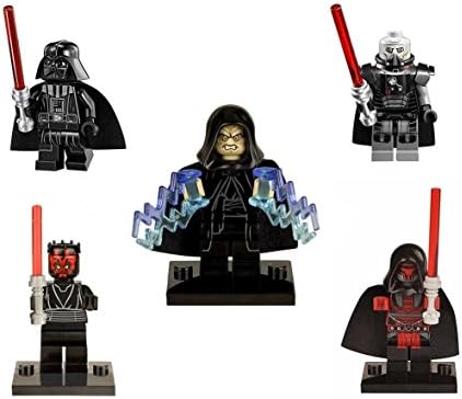 set 5 pcs Darth Vader Darth Revan Darth Malgus Darth Maul Darth Sidious Star Wars Minifigure Minifig Minifigures Minifigs Building Blocks Bricks Toy Christmas gift