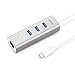 Anker 3-Port USB-C to USB 3.0 Aluminum Portable Data Hub, with 10 Mpbs, 100 Mbps, 1000 Mbps, or 1 Gigabit Network Adapter with Ethernet Port, for MacBook Pro 2016, ChromeBook, XPS and More
