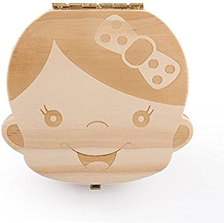 Perfect Lily Baby Tooth Album Keepsake Organizer,Personality Baby Teeth Deciduous Souvenir Box (Girl)