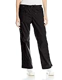 WonderWink Women's Wonderflex Faith Scrub Pant, Black, Small/Tall