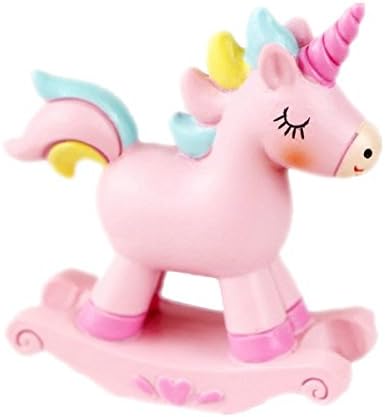 Unicorn Cake Topper Unicorn Decoration Toshine Toy Figure Cake Topper for Baby Girl Handmade Party Supplies for Baby Shower Birthday Party