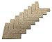 Shepherd Hardware 9816 1-1/2-Inch Heavy Duty Self-Adhesive Felt Corner Furniture Pads, 8-Pack
