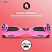 DOC Electric Hoverboard Self-Balancing Hoover Board with Built in Speaker LED Lights Wheels UL2272 Certified (Chrome Pink)