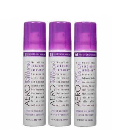 TRI Aero Body Infusion Spray-In Volumizer - Perfect for On-the-Go Volume & Shine, Enhanced Texture, Weightless Formula for Root Lift & Fullness, Versatile Style for All Hair Types - 3 oz (3 Pack)