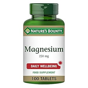 Nature’s Bounty Magnesium 250 mg Tablets – Pack of 100