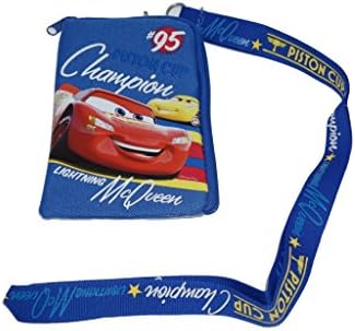 Disney Cars Blue Lanyard with Cell Phone Case or Coin Purse Pouch