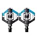 CRANKBROTHERs Crank Brothers Candy 7 Bike Pedals Pair (Blue/Black) with Premium Cleats and Shoe Shields Set for Tractionthumb 1