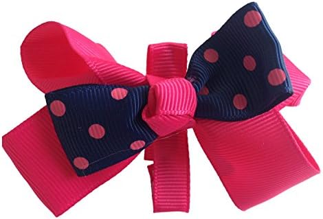 NeedyBee Pink & Blue Butterfly Bow Hair Clip Hair Accessories for Baby Girls
