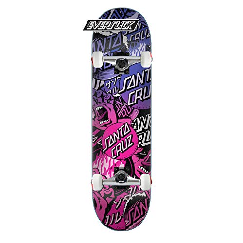Santa Cruz Skateboard Complete Collage Everslick 8.0" Raw Tr