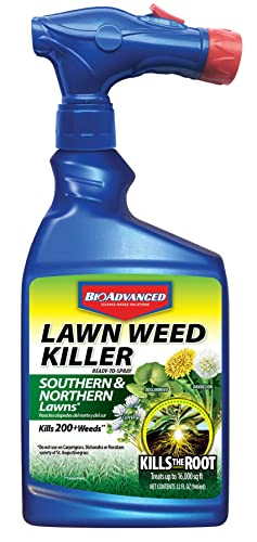 BioAdvanced Lawn Weed Killer Ready-to-Spray, Broadleaf Formula, 32 oz, Weed Killer Spray