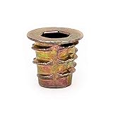 E-Z Lok Threaded Insert, Zinc, Hex-Flanged, #10-24 Internal Threads, 0.394" Length (Pack of 50)