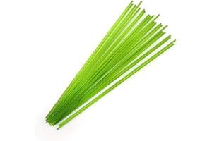 GLACIAL ART GLASS Spring Green Transparent COE 90 Stringer Sample - 4.375" Long Bullseye Glass Stringer