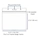 Mifflin-USA Card Protector (Clear, 4x3 Inches, 25 Pack), Waterproof and Resealable Horizontal Plastic ID Name Badge Holders