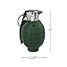Toy Grenade Set of 4 with Trigger, Pull Pin, Realistic Explosion Sound Effects-Military Pretend Play Accessories for Kids (Army Green)