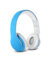 Nenos   Auriculares inalámbricos Bluetooth para niños, 93 dB, volumen limitado Azul