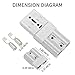 LITE-WAY 6-10 Gauge Battery Quick Disconnect/Connector Kit - 50A(12-36V) 8pcs Quick Connect/Disconnect Wire Harness Plug for Recovery Winch Trailer Driver Electrical Devices, 1 Year Warranty