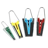 Amariver Set of 4 Size Fabric Bias Tape Maker Tool 6mm 12mm 18mm 25mm Fabric Sewing Quilting Bias Binding Maker (Brand New)