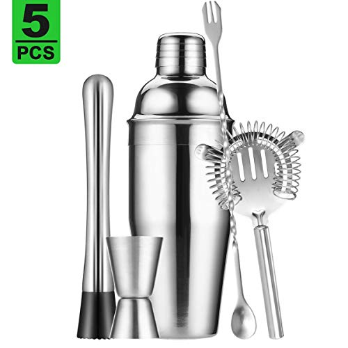 Nihlsen 5 Stück / Set Stemless Glasses Perfekte Weihnachtsgeschenkgläser Cocktail Mixer Measuring Jigger Bar Edelstahl… – Bild 7