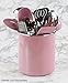 Reston Lloyd Large Enamel-on-Steel Utensil Jar/Holder, Pink