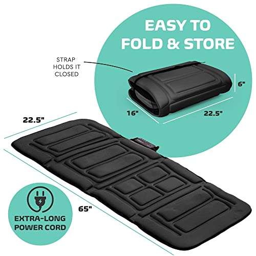 Belmint Full Body Vibrating Mat 10 Motor Vibration Mattress Pad with