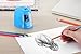 SMARTRO Pencil Sharpener, BEST Heavy Duty Steel Blade, Electric Pencils Sharpener with Auto Stop for Colored Pencils Artists Kids Adults (blue)