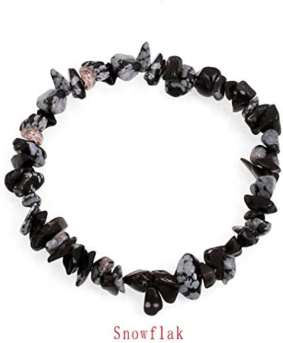 Womens Crystals Natural Stone Chips Single Strand Women Bracelets Lazuli Reiki Gravel Bracelets for Women