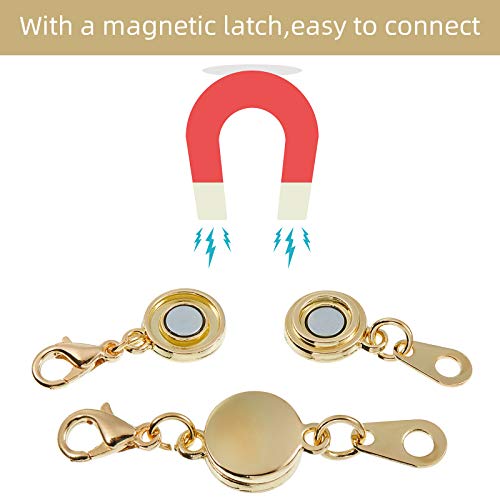 12 Pieces Locking Jewelry Clasp Round Necklace Clasp Closures
