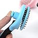 MangGou Pets Grooming Brush, Dogs Slicker Brush Gently Cleaning Pin for Removes Mats, Tangles, Loose Hair with Grooming Long and Short Hair for Dog and Cat