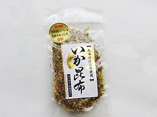 Amazon いか昆布 80g 全国ふりかけグランプリ連続金賞 半生タイプのふりかけ フリカケやお茶漬けに最高のイカコンブ 全国水産加工たべもの展農林水産大臣賞受賞 北海道産昆布を使用した烏賊こんぶ 薄くスライスしたイカと昆布そしてオキアミが最高のふりかけ